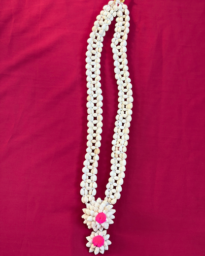 Pink Pom Pom Mogra Baby Shower Jewellery Set
